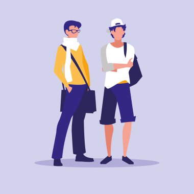 erkeksi profesyonel çift karakter modelleri