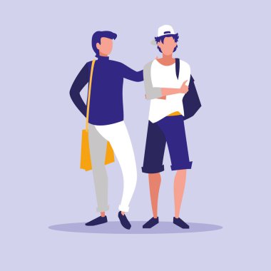 erkeksi profesyonel çift karakter modelleri