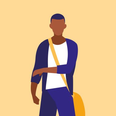 erkeksi profesyonel model siyah karakter