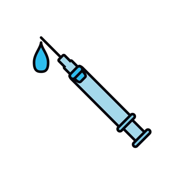 Medische injectie geïsoleerde pictogram — Stockvector