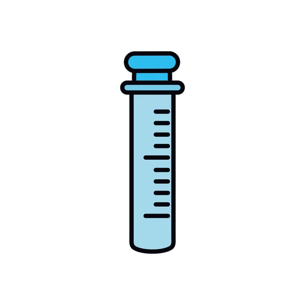 Tube test isolated icon — Stock Vector