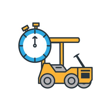 Teslimat Servisi forklift Chronometre zamanlayıcılı