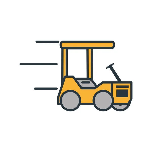 Delivery service forklift icon — Stock Vector