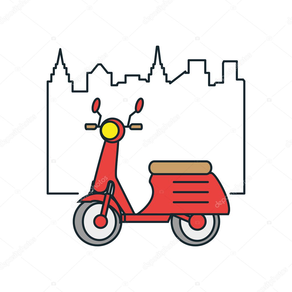 delivery motorcycle scooter