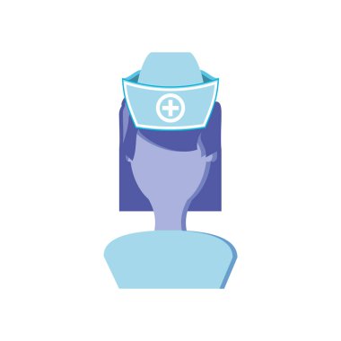 siluet tıbbi hemşire avatar karakter