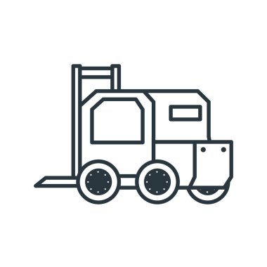 teslimat servisi forklift simgesini