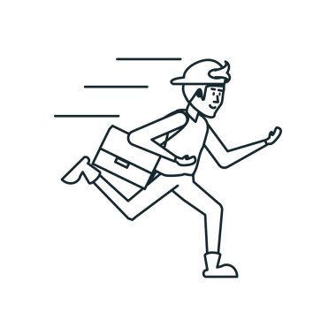 Teslimat alt yazı çanta simgesi ile çalışan