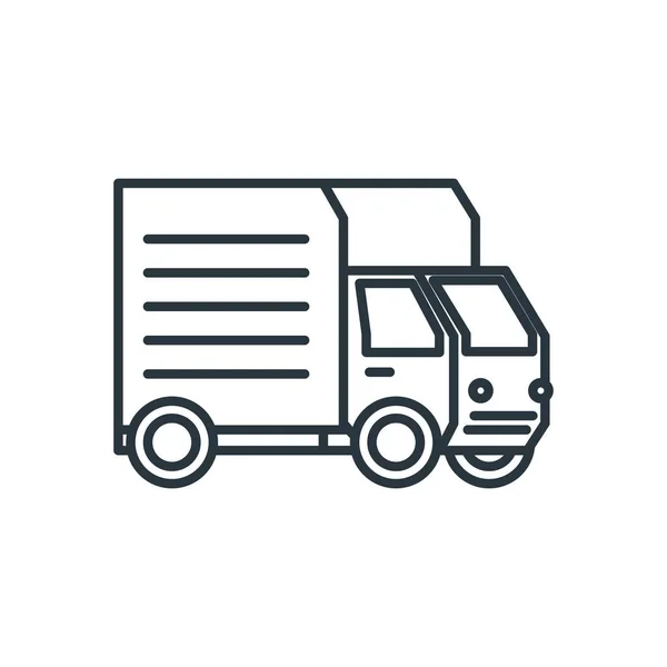 Pictogram voor levering service truck — Stockvector