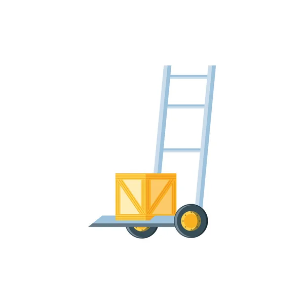 Dodání služby vozík s box — Stockový vektor