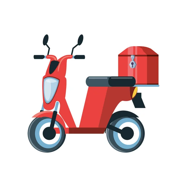 Moto pour le service logistique de livraison — Image vectorielle