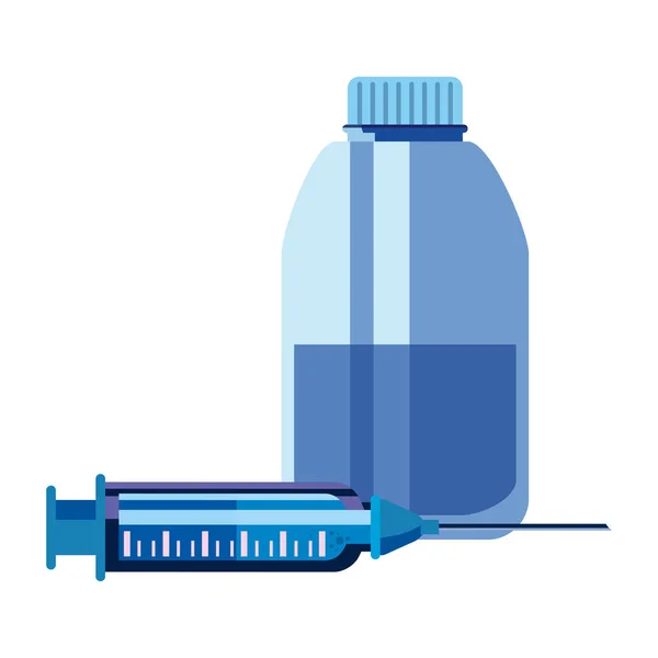 Vacunación concepto médico — Vector de stock