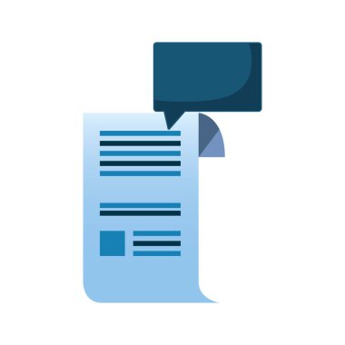 Belge kağıt konuşma balonu