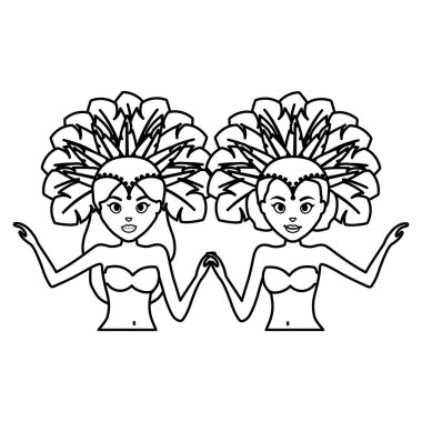 güzel Brezilyalı garotas karakterler