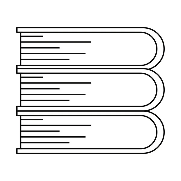 Empilés livres apprentissage — Image vectorielle