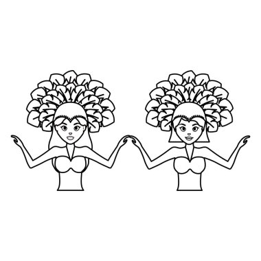 güzel Brezilyalı garotas karakterler