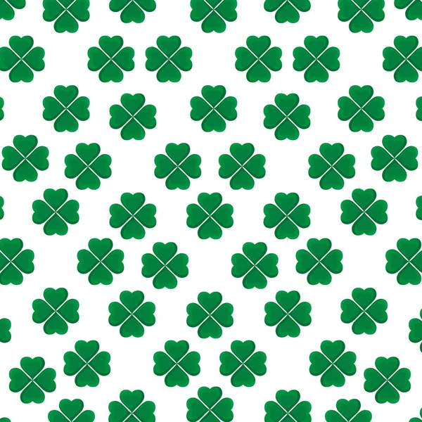 Patrick trèfles motif de feuilles — Image vectorielle