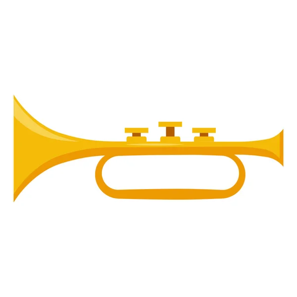 Trumpet musikinstrument ikonen — Stock vektor