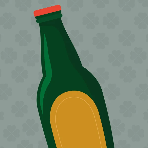 Μπύρα μπουκάλι απομονωμένες εικονίδιο — Διανυσματικό Αρχείο