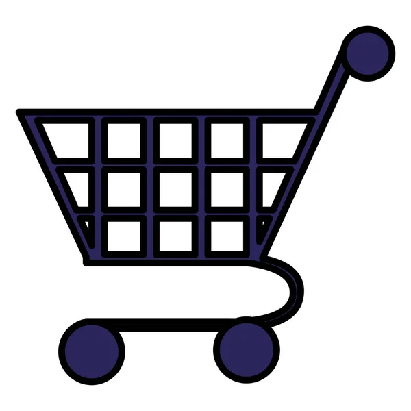 Supermercado carrinho de compras ícone — Vetor de Stock