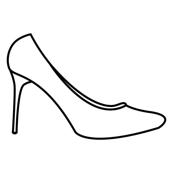 Talon chaussure icône isolée — Image vectorielle