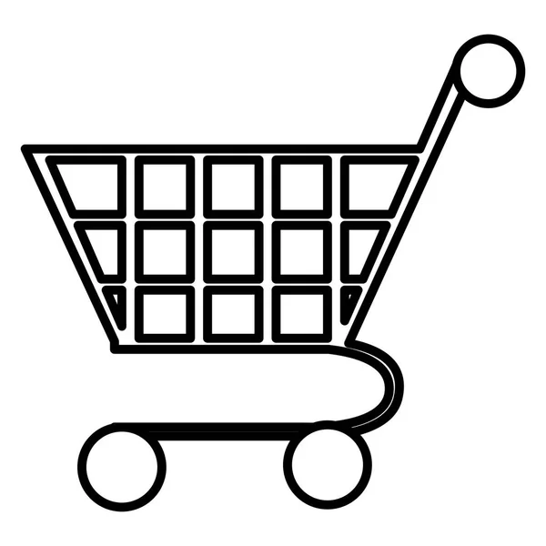 Supermarket shopping cart icon — Stock Vector