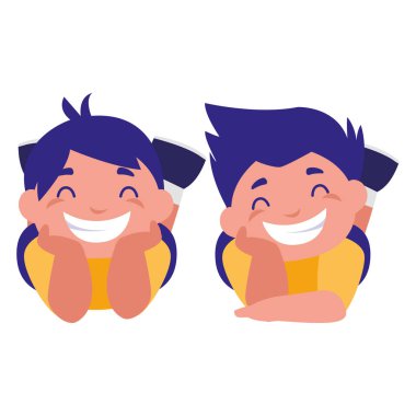 sevimli mutlu erkek karakterler