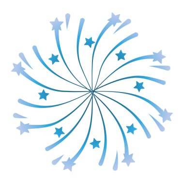 Yıldız patlaması dairesel simgesi