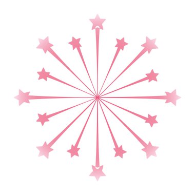 Yıldız patlaması dairesel simgesi