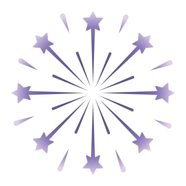 Yıldız patlaması dairesel simgesi