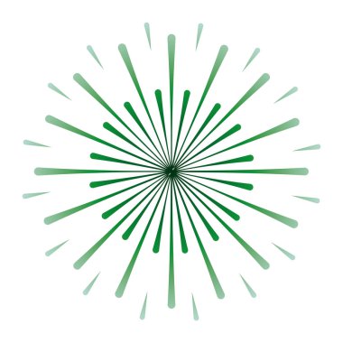 Sunburst dairesel izole simgesi