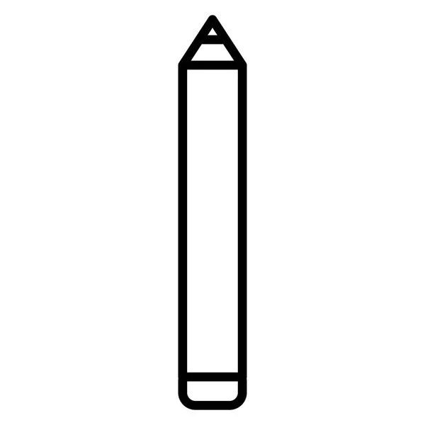 Pencil supply isolated icon — Stock Vector