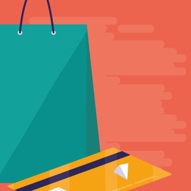 kredi kartı ile alışveriş çantası