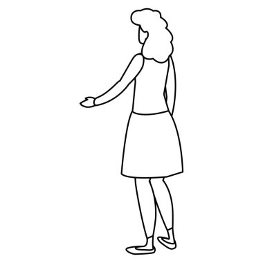 güzel ve genç kadın karakter