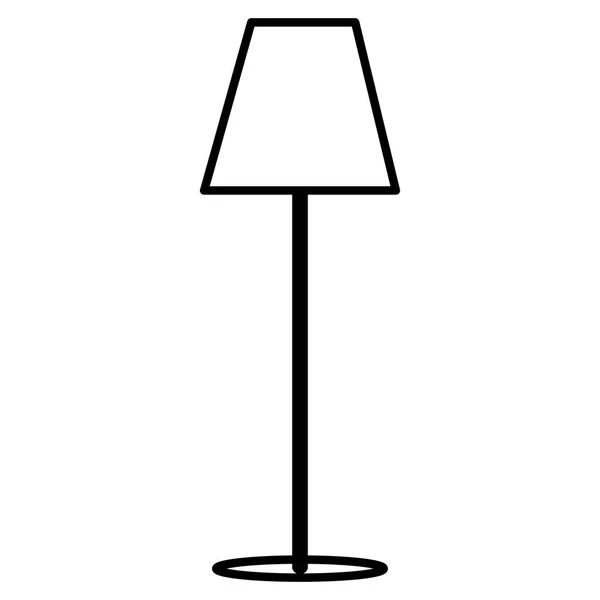Lámpara de pie icono de los muebles — Archivo Imágenes Vectoriales