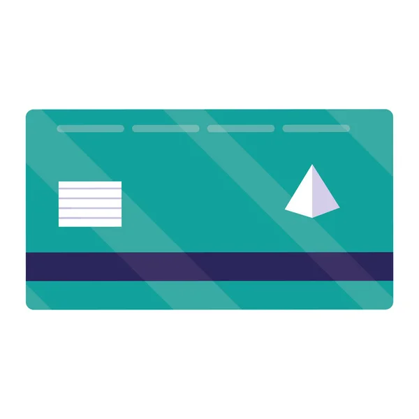 Ícone de comércio eletrônico de cartão de crédito — Vetor de Stock