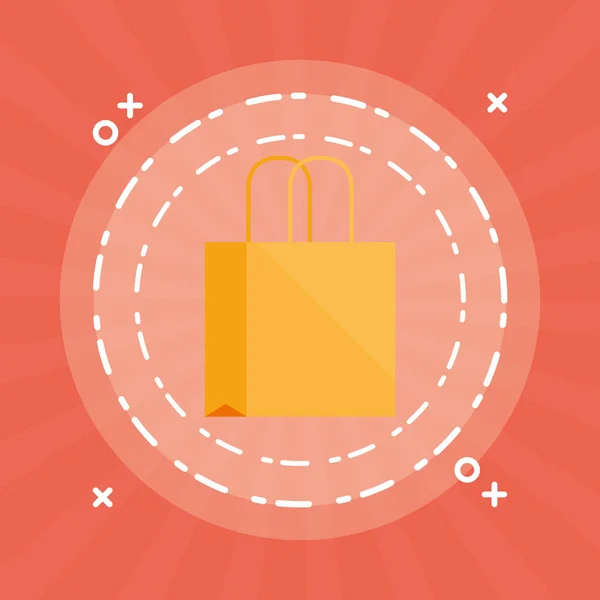 Shopping bag isolated icon — Stock Vector