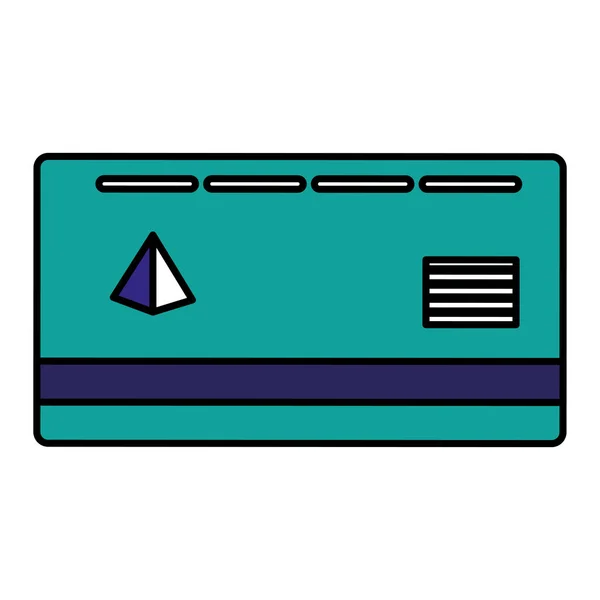 Creditcard ecommerce pictogram — Stockvector