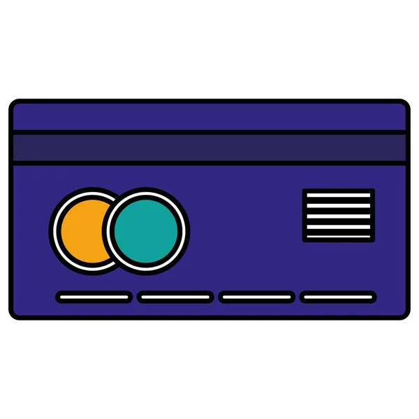 Tarjeta de crédito icono de comercio electrónico — Vector de stock