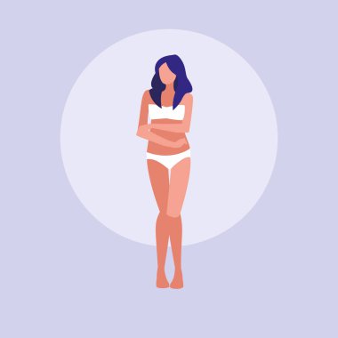 güzel kız iç çamaşırı ile modelleme