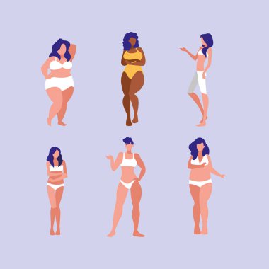 Kadınlar farklı boyut ve iç çamaşırı modelleme yarışları
