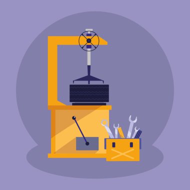 Lastik değiştirici makine simgesi