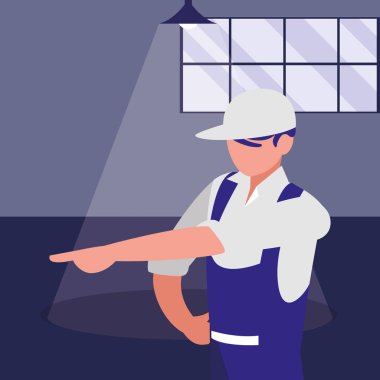 Atölye yerde makinist işçisi