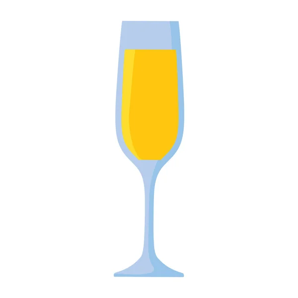 Champagne cup geïsoleerde pictogram — Stockvector