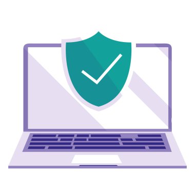 kalkan ve ok simgesi olan dizüstü bilgisayar