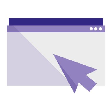 ok işaretçisiyle Şablon Web sayfası