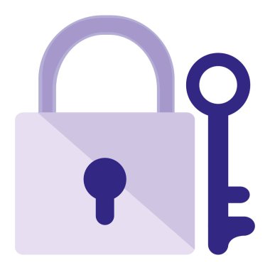 güvenli güvenli asma kilit simgesi