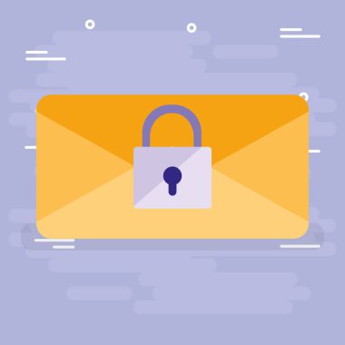 Zarf posta ile asma kilit