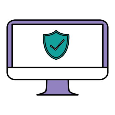 kalkan ve ok simgesi olan dizüstü bilgisayar