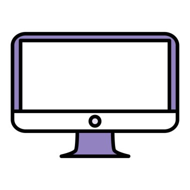 bilgisayar masaüstü izole simgesi