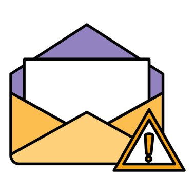 Zarf posta uyarı simgesiyle